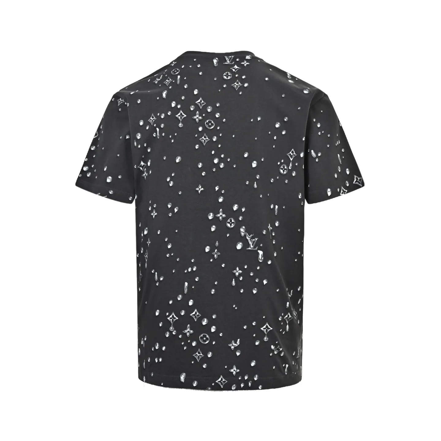 Louis Vuitton/Louis Vuitton 26ss water drop presbyopic letter print short sleeves